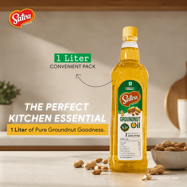 Satva 1 litre groundnut oil